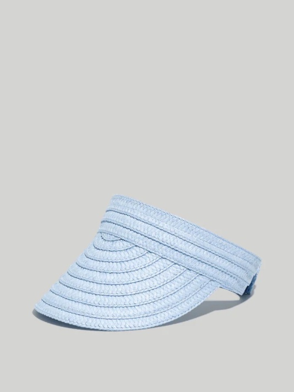 Madewell Packable Braided Straw Visor - Distant Peri - One Size
